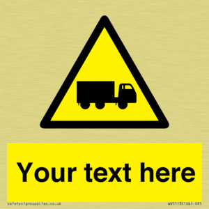Custom Lorry Hazard Sign